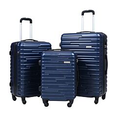 Three-piece Suitcase-dark Blue - Dark Blue