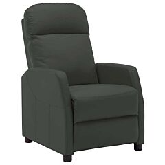 Reclining Chair Anthracite Faux Leather - Anthracite