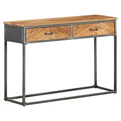 Console Table 43.3"x13.8"x29.5" Solid Acacia Wood - Brown