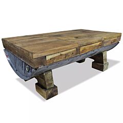 Coffee Table Solid Reclaimed Wood 35.4"x19.7"x13.8" - Brown
