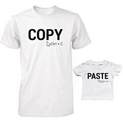 Daddy and Baby Matching T-Shirt Set - Copy and Paste Infant Tee