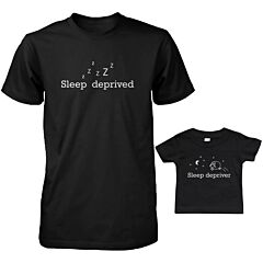Daddy and Baby Matching T-Shirt Set - Sleep Deprived &amp; Depriver Infant Tee