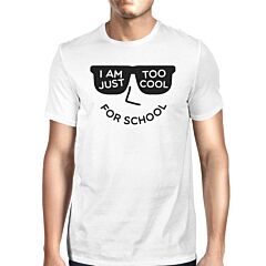 Too Cool For School Mens White Shirt