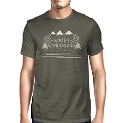 Winter Wonderland Mens Dark Grey Shirt