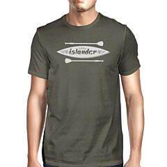 Islander Paddle Board Men Black Tee Shirt Lightweight Summer Shirt