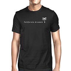 California Dreaming Mens Black T-Shirt Lightweight Summer Shirt
