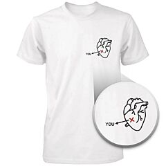 You Out Of My Heart Shirt For Men Pocket Printed Tee Cute Graphic T-shirt