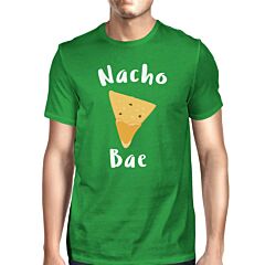 Nocho Bae Men's Green T-shirt Round Neck Funny Quote For Couples