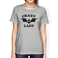 Crazy Bat Lady Womens Grey Shirt
