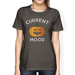 Pumpkin Current Mood Womens Dark Grey Shirt