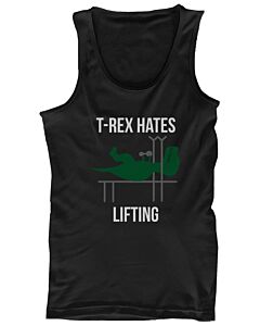 T-Rex Hates Lifting Funny Work Out Tank Top Cute Sleeveless Gym Clothes