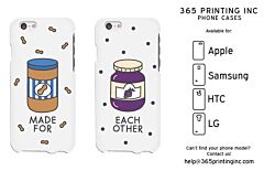 Peanut Butter Jelly Cute BFF Matching Phone Cases For Best Friends