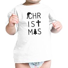 Christmas Letters Baby White Shirt