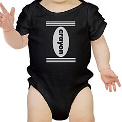 Crayon Baby Black Bodysuit