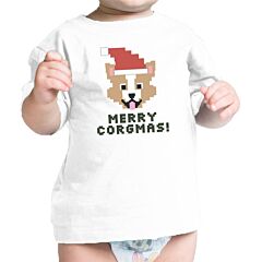 Merry Corgmas Corgi Baby White Shirt